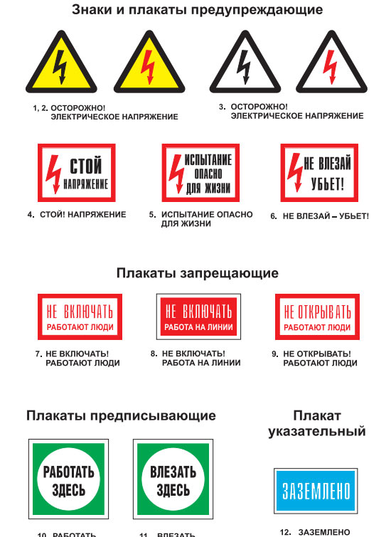 znaki preduprezhdauchie